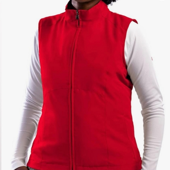 ScotteVest RFID Travel Vest for Women In Red Size Large - Picture 1 of 11